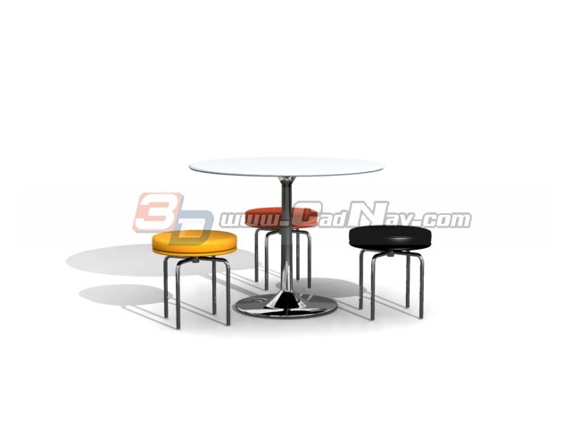 Dining Room Coffee Table 3d rendering