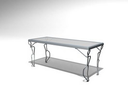Iron coffee table 3d model preview