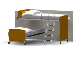 School Bunk bed 3d preview