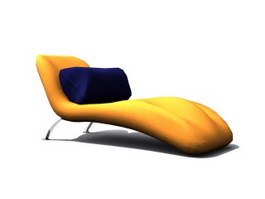 Tongue Chaise Lounge 3d model preview