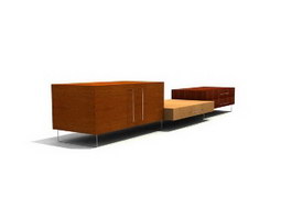 Living Room TV cabinets 3d model preview