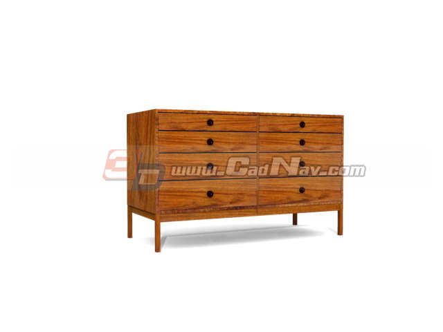 Kitchen Chest of drawers 3d rendering