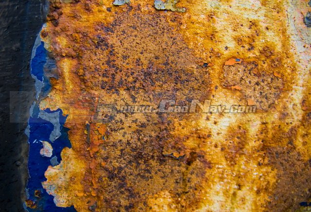 Metal envelope rusty texture