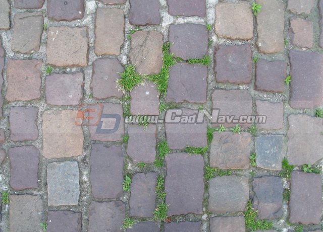 Ancient brick paving texture