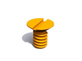 Bar screw table 3d model preview