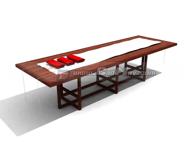 Luxury Dining table 3d rendering