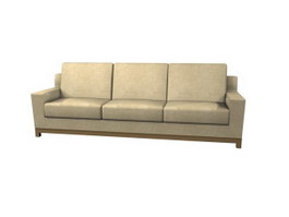 Office Fabric Sofa 3d model preview