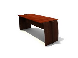 Executive table 3d model preview