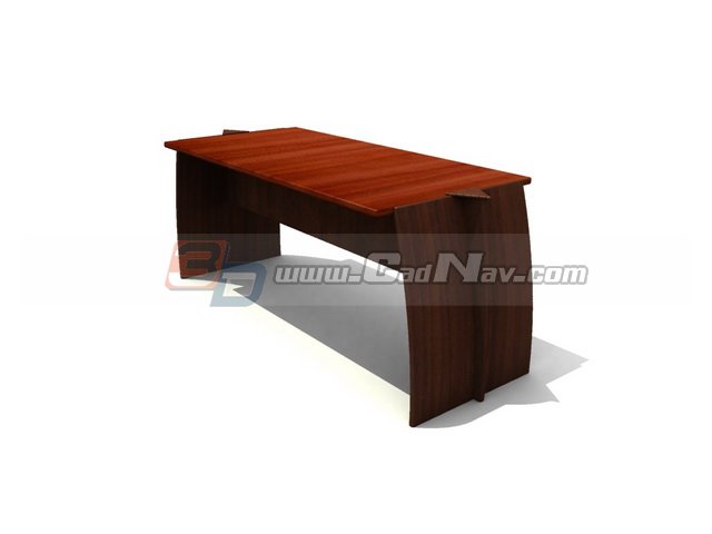 Executive table 3d rendering
