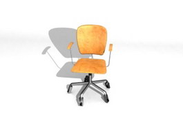 Office chair with wheels 3d model preview