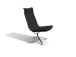 High Back Office Lounge Chair 3d model preview