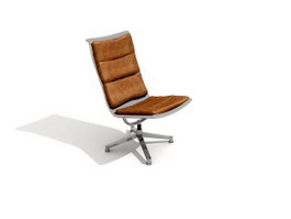 Soft back Office Lounge Chair 3d model preview