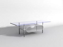 Small white side table 3d preview