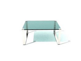 Small glass side table 3d preview