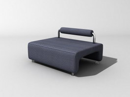 Salon Waiting sofa 3d model preview