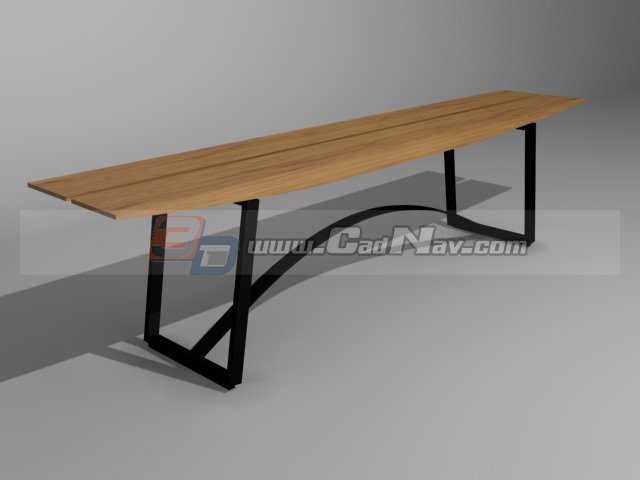 Patio Bench Public Waiting Chair 3d rendering