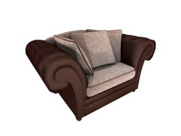 Home cushion couch 3d model preview