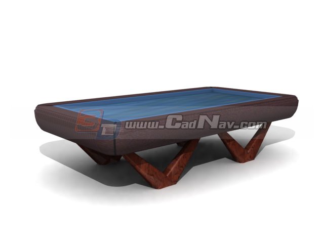 Pool and Billiard table 3d rendering