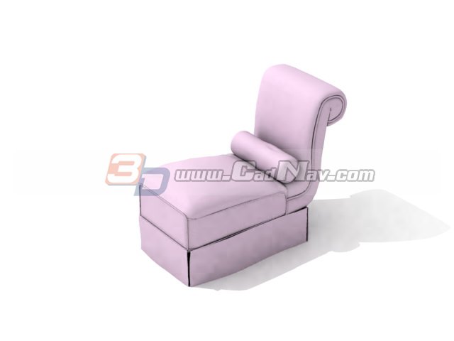European style fabric sofa 3d rendering
