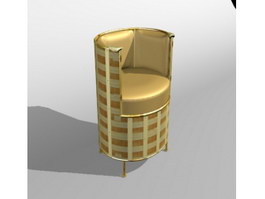 Fashion bar sofa chair 3d model preview