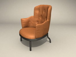 Single-seat sofa 3d preview