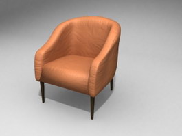 Hotel Couch Chair 3d model preview