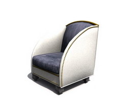 Hotel Furniture fabric armchair 3d model preview