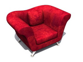 Soft queen sofas 3d model preview