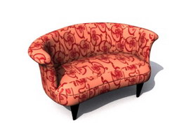 Loveseat couches sofa 3d model preview