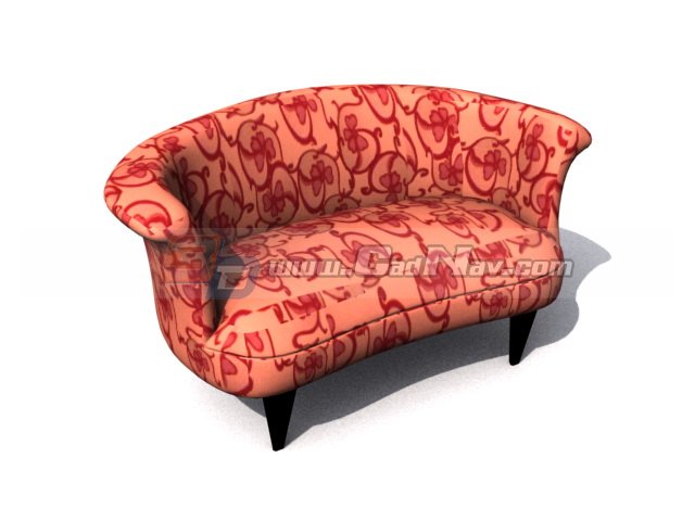 Loveseat couches sofa 3d rendering