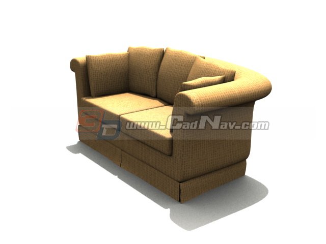 Sofa furniture for sitting room 3d rendering