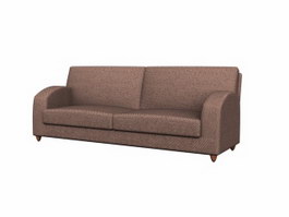 European convertible sofa 3d model preview
