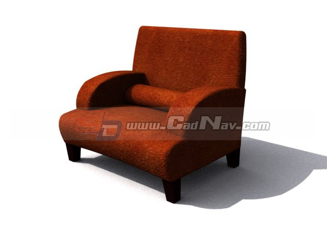 Sitting room sofa chair 3d rendering