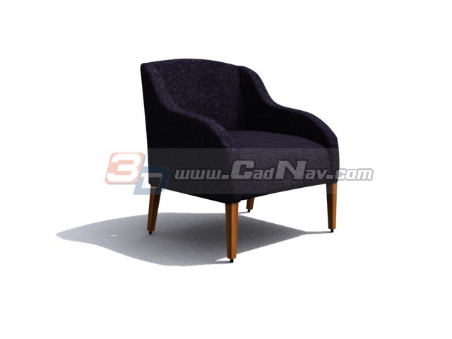 Fabric Hotel Sofa Chair 3d rendering