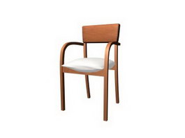 Sheraton chair dining chair 3d model preview