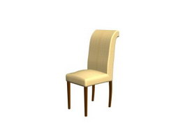 Banquet chair dining chair 3d model preview