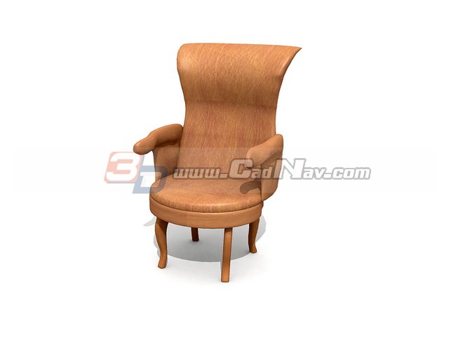Home Leisure Leather ArmChair 3d rendering