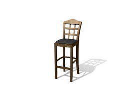 High end bar stools 3d model preview