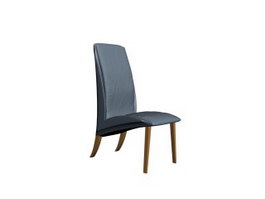 Upholstered Restaurant Chair 3d model preview