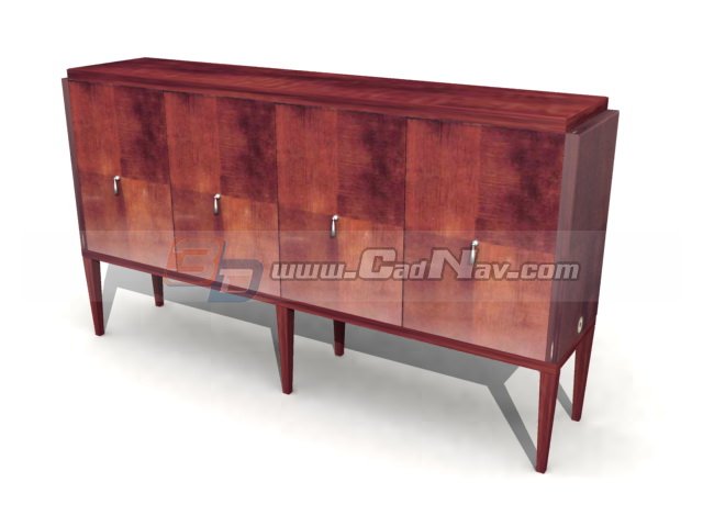 Chinese Antique Furniture Kitchen cabinet 3d rendering