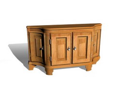 Antique Furniture Living Room Console Table 3d preview
