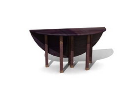 Restaurant Furniture Wooden folding table 3d model preview