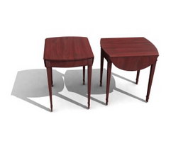 Adjustable Wooden Dining stool 3d model preview