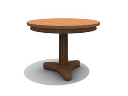Antique Table Wooden Tea table 3d preview