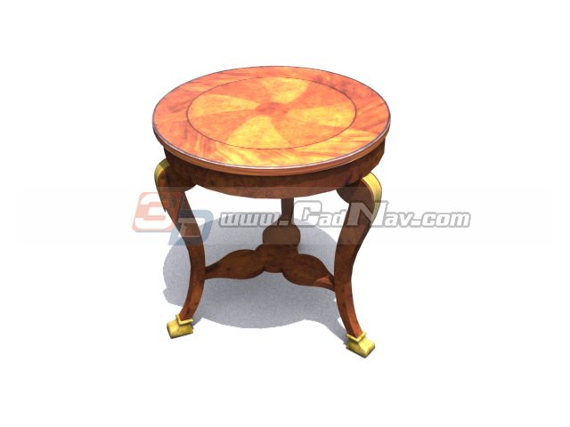 Antique Dining Table Painting Design 3d rendering