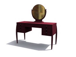 Bedroom Furniture antique dressing table 3d model preview