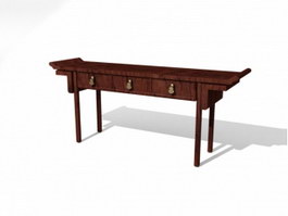 Chinese Furniture Antique Console Table 3d preview