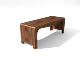 Home Furniture Wooden End table 3d preview