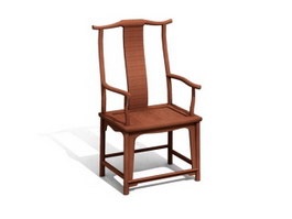 Chinese style chair 3d preview