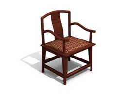 Chinese traditional chair 3d preview